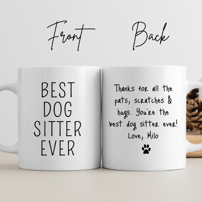 Bästa Hund Sitter någonsin Hund Walking Pet Sitter Kaffemugg (Skapare uppladdad)