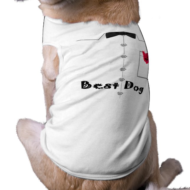Bästa Hund T-shirt (Baksidan)