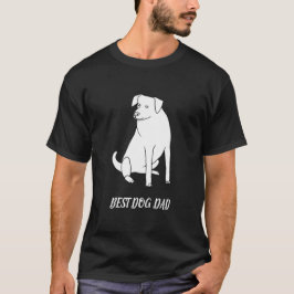 Bästa Hund-Teckningen i konturlinjen Pit Bull Tees T Shirt