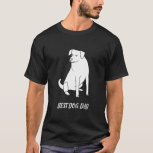 Bästa Hund-Teckningen i konturlinjen Pit Bull Tees T Shirt