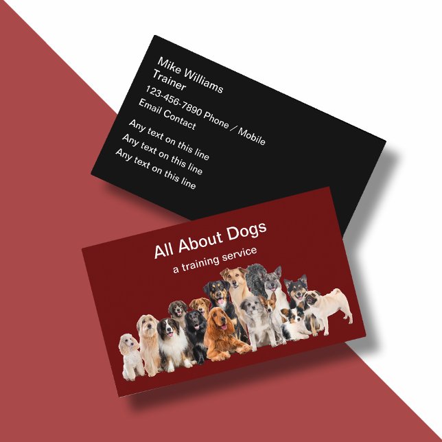 Bästa Hund-tränare - nya Affärskort Visitkort (Skapare uppladdad)