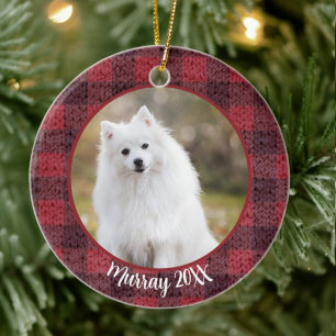 Bästa hunden någonsin Anpassat namn julpresent för Julgransprydnad Keramik