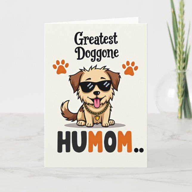 Bästa hundhumor Mamma-kort Kort (Framsida)
