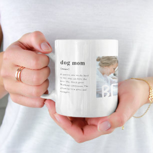 Bästa hundmamma definition   Tre foto Kaffemugg