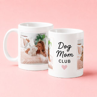 Bästa hundmamma-klubben anpassad 2 foto  kaffemugg