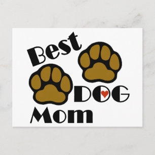 Bästa hundmamma-kort och vykort med hundpotes