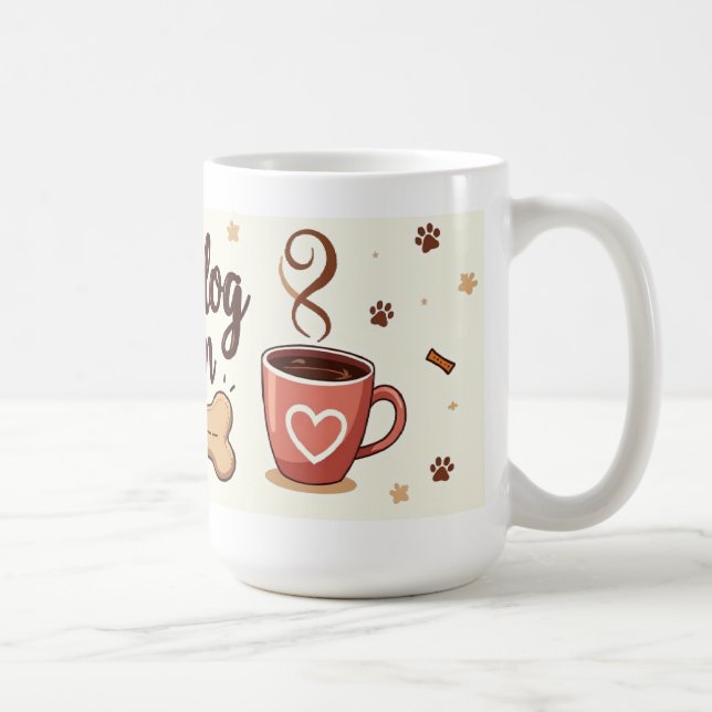 Bästa hundmamma någonsin – 15 oz kafémugg kaffemugg (Höger)