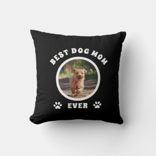 Bästa hundmamma någonsin Anpassad foto-personalise Kudde