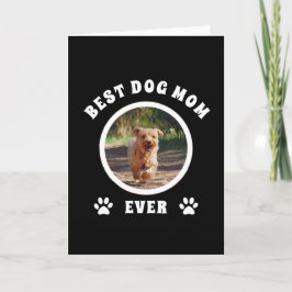 Bästa hundmamma någonsin Anpassad foto Personlig Kort