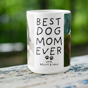 Bästa hundmamma någonsin från hunden Två foto anpa Kaffemugg