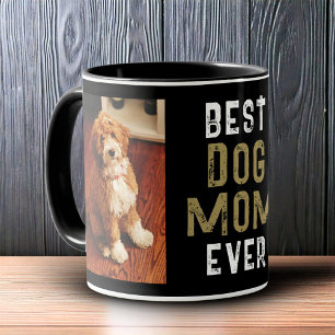 Bästa hundmamma någonsin husdjursägare 2 bilder sv mugg