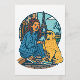Bästa hundmamma någonsin i Paris Inbjudningar