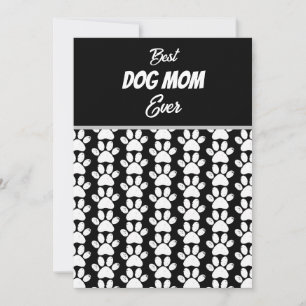 BÄSTA HUNDMAMMA NÅGONSIN INBJUDNINGAR
