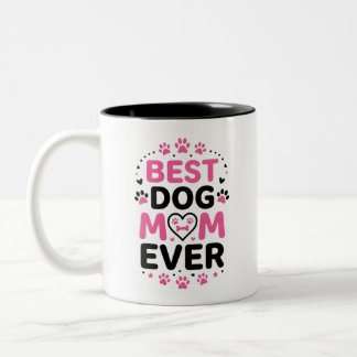 Bästa hundmamma någonsin kaffemugg
