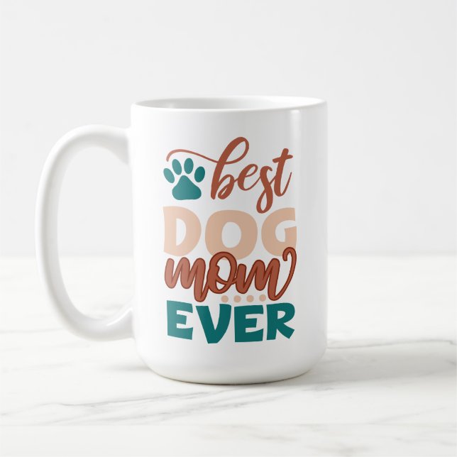 Bästa hundmamma någonsin kaffemugg (Vänster)
