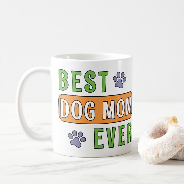 Bästa hundmamma någonsin    kaffemugg (Med munk)