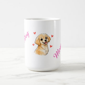Bästa hundmamma någonsin-mugg – Söt Golden Retriev Kaffemugg