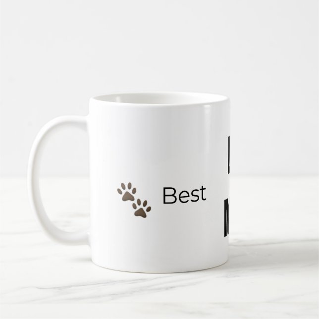 🐾 Bästa HUNDMAMMA Någonsin ❤️ – Pawsome Studio Pr Kaffemugg (Vänster)
