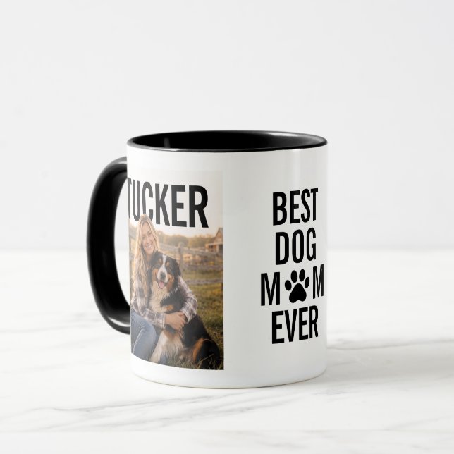Bästa hundmamma någonsin PhotoPop Mugg (Framsida vänster)