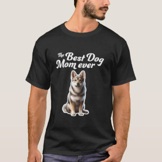 Bästa hundmamma någonsin Svensk Vallhund T Shirt