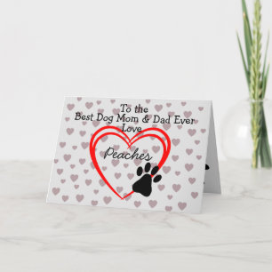 Bästa hundmamma & pappa kort