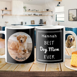 Bästa hundmamma Personlig husdjur foto namn Kaffemugg