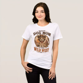 Bästa hundmamma västern cowboy hund t shirt
