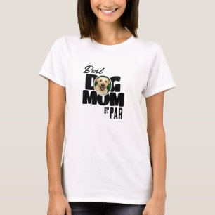Bästa hundmamman av Par Pet Photo Golf T-Shirt