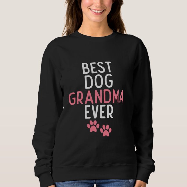 Bästa hundmormor någonsin valp hund t shirt (Framsida)