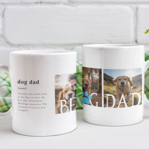 Bästa hundpappa definition   Tre foto Kaffemugg