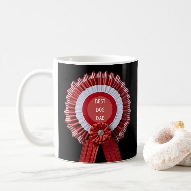 Bästa hundpappa husdjursägare anpassad bild fars d kaffemugg (Med munk)