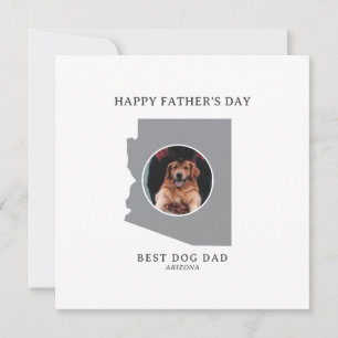 Bästa hundpappa i Arizona Foto Fars dag Julkort