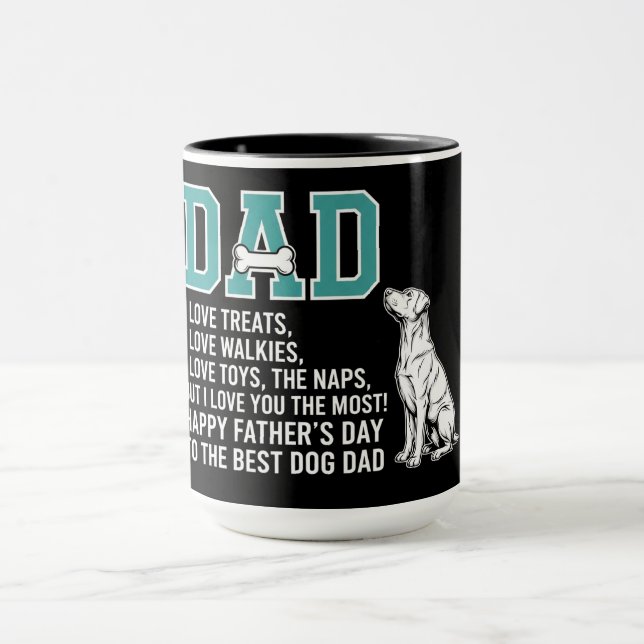 Bästa hundpappa mugg (Center)