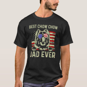 Bästa hundpappa någonsin Amerikansk flagga Pappajo T Shirt