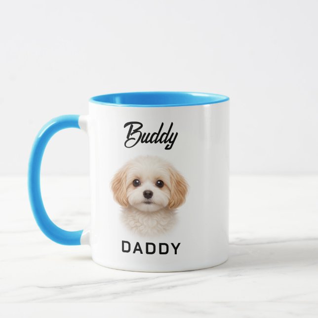 Bästa hundpappa någonsin | Anpassad fars dag Mugg (Vänster)