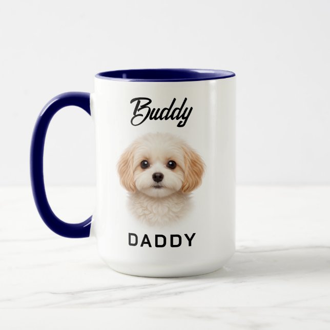 Bästa hundpappa någonsin | Anpassad fars dag Mugg (Vänster)