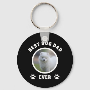 Bästa hundpappa någonsin Anpassad foto-personalise Nyckelring