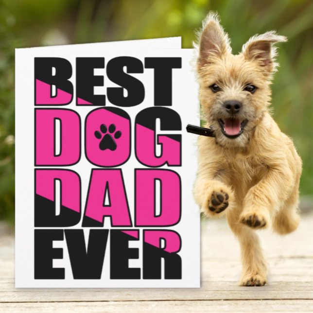 Bästa hundpappa någonsin fars dag-kort kort (Skapare uppladdad)