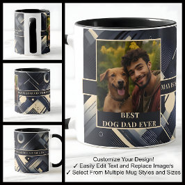 Bästa hundpappa någonsin för honom Foto Mug 011 Mugg