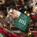 Bästa hundpappa någonsin | Foto Julkort<br><div class="desc">I jul firar vi våra fyrbenta bästa vänner och de människor som älskar dem ovillkorligt. Ta en titt på vår 'Glada Hundjul' -kort, personlig med din hunds namn och ett favoritfoto. Perfekt som gåva till världens bästa hundpappa! Med ett extra tassavtryck för att besegla affären, är detta inte bara ett...</div>