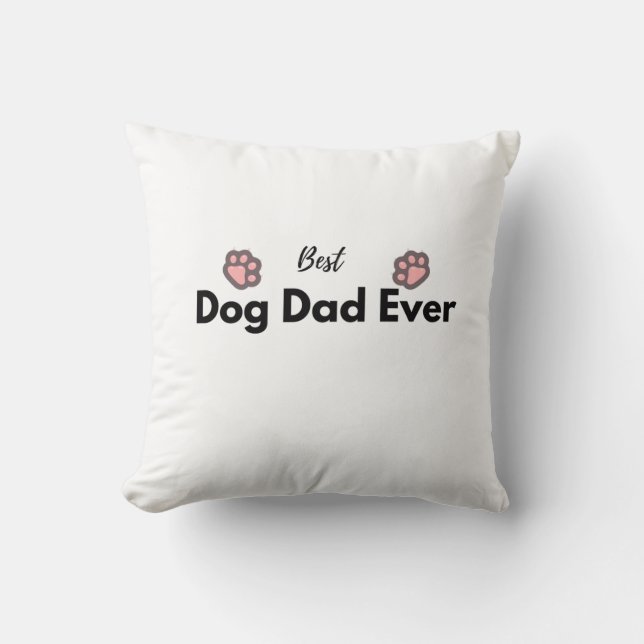 Bästa hundpappa någonsin  kudde (Framsida)