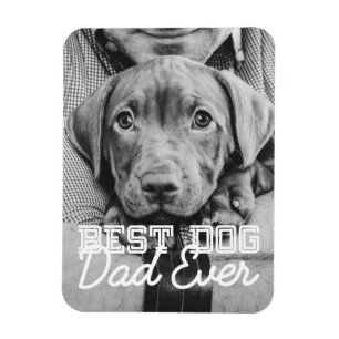 Bästa hundpappa någonsin Modern anpassad husdjursf Magnet