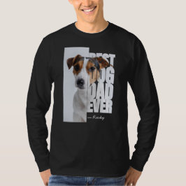 Bästa hundpappa någonsin Original Personlig Foto T Shirt