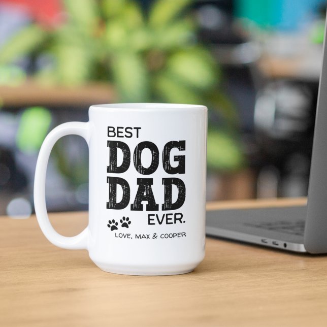 Bästa hundpappa någonsin Personlig Två-Tonad Mugg (Skapare uppladdad)