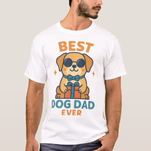 Bästa hundpappa någonsin � Rollig fadersdags hundt T Shirt