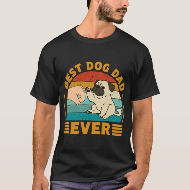 Bästa hundpappa någonsin t shirt (Framsida)