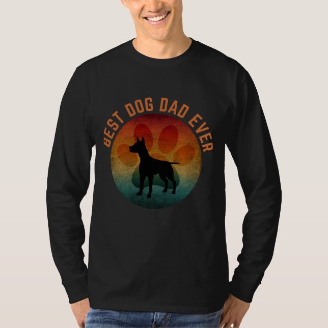 bästa hundpappa någonsin t shirt (Framsida)