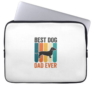 Bästa hundpappa någonsin Vintage Dachshund Tröja D Laptop Fodral