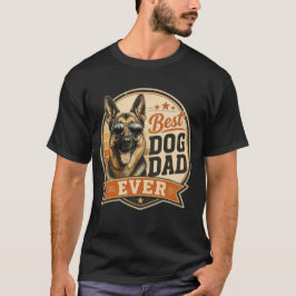 Bästa hundpappa någonsin Vintage tysk schäfer T Shirt