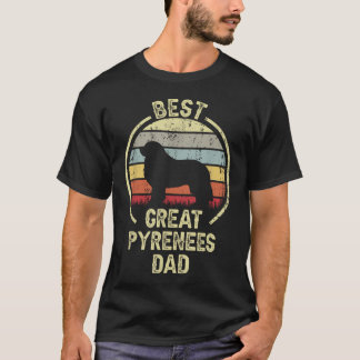 Bästa hundpappa pappa - Vintage Stor T Shirt